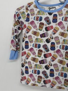 Bamboo 4 You! BAMBOO 2-Piece Set with Multicolor Disney Coffee Cup Print